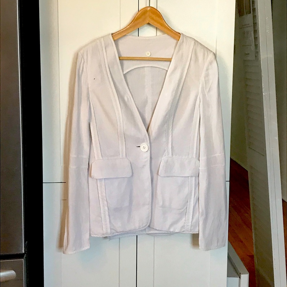 White linen jacket